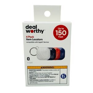 Deal Worthy 4-Pack Item Locators - Compatible with Apple Devices
